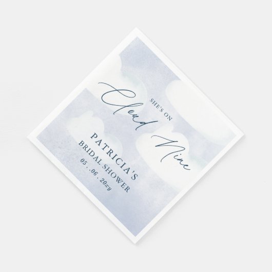 Sie ist auf Cloud Nine Brautparty Serviette (Ecke)