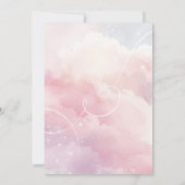 Sie ist auf Cloud Nine Bridal Dusche Einladung (Rückseite)