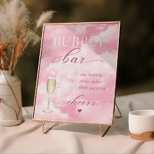 Sie ist auf Cloud Nine Bubbly Bar Foliendrucke