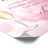 Sie ist auf Cloud Nine Bubbly Bar Poster (Ecke)