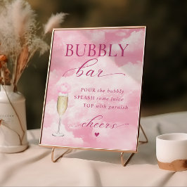 Sie ist auf Cloud Nine Bubbly Bar Poster