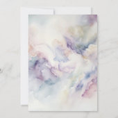 Sie ist auf Cloud Nine Dreamy Lila Brautparty Einladung (Rückseite)