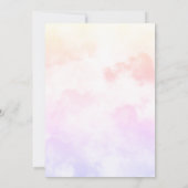 Sie ist auf Cloud Nine Dreamy Pastel Brautparty Einladung (Rückseite)