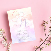 Sie ist auf Cloud Nine Dreamy Pastel Brautparty