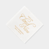 Sie ist auf Cloud Nine Elegant Brautparty Servietten Mit Folie (Rechts)