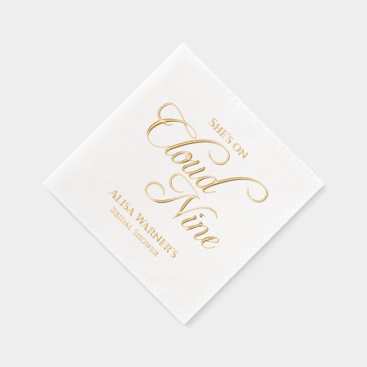 Sie ist auf Cloud Nine Elegant Brautparty Servietten Mit Folie (Rechts)