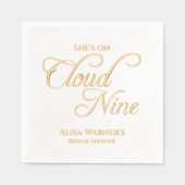 Sie ist auf Cloud Nine Elegant Brautparty Servietten Mit Folie (Vorderseite)