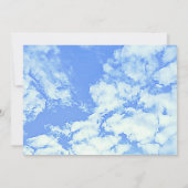 Sie ist auf Cloud Nine! Junggeselinnen-Abschied Einladung (Rückseite)