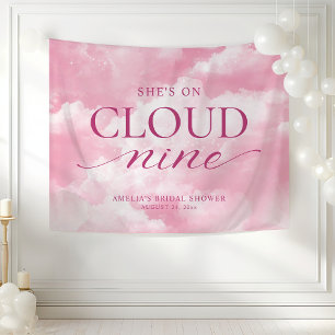 Sie ist auf Cloud Nine Pink Brautparty Tapestry Wandteppich
