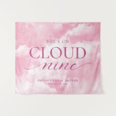 Sie ist auf Cloud Nine Pink Brautparty Tapestry Wandteppich (Vorderseite (Horizontal))