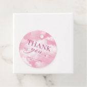 Sie ist auf Cloud Nine Pink Danke Geschenkanhänger (Beispiel)