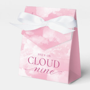 Sie ist auf Cloud Nine Pink Junggesellinnen-Abschi Geschenkschachtel