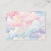 Sie ist auf Cloud-Nine-Rezept-Brautparty Begleitkarte (Rückseite)