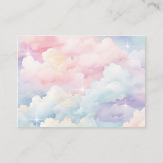 Sie ist auf Cloud-Nine-Rezept-Brautparty Begleitkarte (Rückseite)