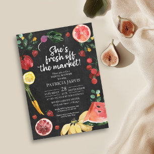 Sie ist auf der Market Farmers Market Bridal Showe Einladung
