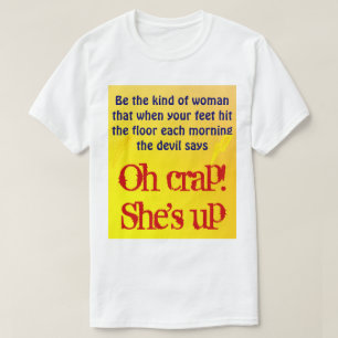 Sie ist auf T-Shirt