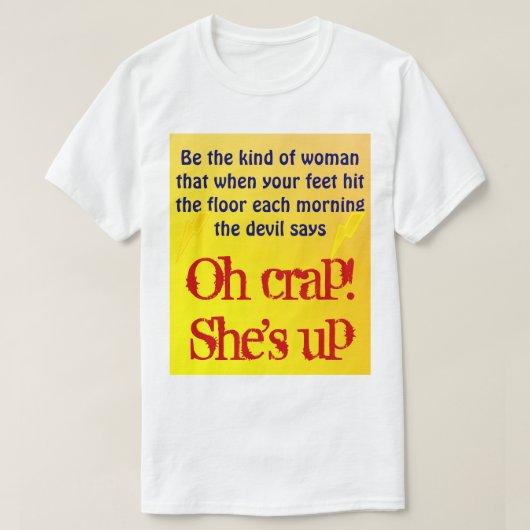 Sie ist auf T-Shirt (Design vorne)