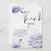 Sie ist auf Wolke neun Brautparty Dankeskarte (Vorderseite)