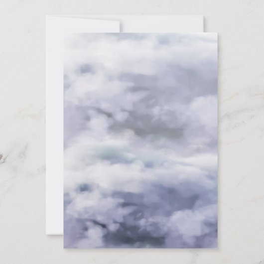 Sie ist auf Wolke neun Brautparty Dankeskarte (Rückseite)