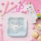 Sie ist auf Wolke neun Brautparty Pappteller (Party)