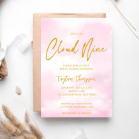 Sie ist auf Wolke neun Brautparty pink und gold