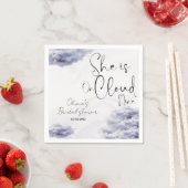 Sie ist auf Wolke neun Brautparty Serviette (Beispiel)