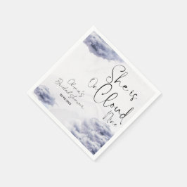 Sie ist auf Wolke neun Brautparty Serviette