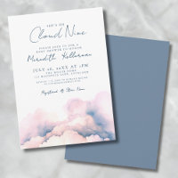 Sie ist auf Wolke sieben Elegante Babyparty