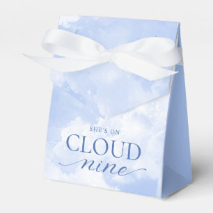 Sie ist auf Wolken neun Blau Danke Geschenkschachtel