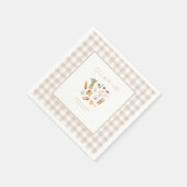 Sie ist aus dem Markt Blumige Hochzeits-Party Serviette (Ecke)