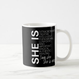 Sie ist außergewöhnlich kreativ und überzeugend Bl Kaffeetasse