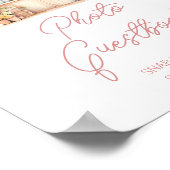 Sie ist außerhalb des Market Brautparty Foto Gäste Poster (Ecke)