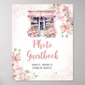 Sie ist außerhalb des Market Brautparty Foto Gäste Poster (Vorne)