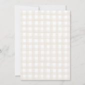 Sie ist außerhalb des Marktes Blume Bridal Dusche Einladung (Rückseite)