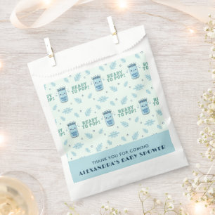 Sie ist bereit, Baby-Shower-Blaues Kawaii-Soda zu  Geschenktütchen