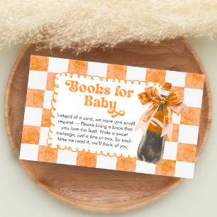 Sie ist bereit, Baby-Shower-Bücher für Baby zu bek Begleitkarte