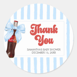 Sie ist bereit, Baby Shower Round zu platzen Runder Aufkleber