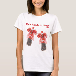 Sie ist bereit, Baby Shower zu platzen T-Shirt