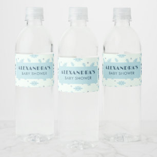 Sie ist bereit, blaue Boho Kawaii Soda zu knallen Wasserflaschenetikett