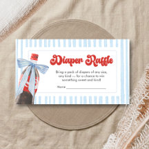 Sie ist bereit, das Baby Shower Windel-Raffel zu p