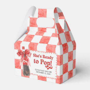 Sie ist bereit, das Baby Shower zu platzen Geschenkschachtel
