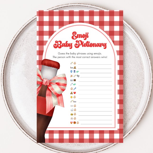 Sie ist bereit, das Dusch-Emoji-Pictionary-Spiel z (She's Ready to Pop Baby Shower Game)