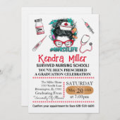 Sie ist bereit, den Shots Nursing Abschluss zu nen Einladung (Vorne/Hinten)