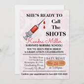 Sie ist bereit, den Shots Nursing Abschluss zu nen Einladung (Vorne/Hinten)