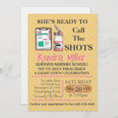 Sie ist bereit, den Shots Nursing Abschluss zu nen Einladung (Vorne/Hinten)