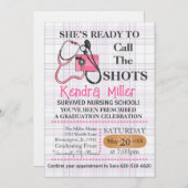 Sie ist bereit, den Shots Nursing Abschluss zu nen Einladung (Vorne/Hinten)