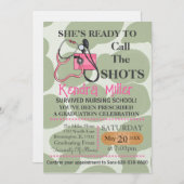 Sie ist bereit, den Shots Nursing Abschluss zu nen Einladung (Vorne/Hinten)