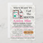 Sie ist bereit, den Shots Nursing Abschluss zu nen Einladung (Vorne/Hinten)