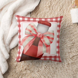 Sie ist bereit, die Baby Shower zu knallen Kissen