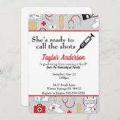 Sie ist bereit, die Schule für die Krankenpflege z Einladung (Vorne/Hinten)